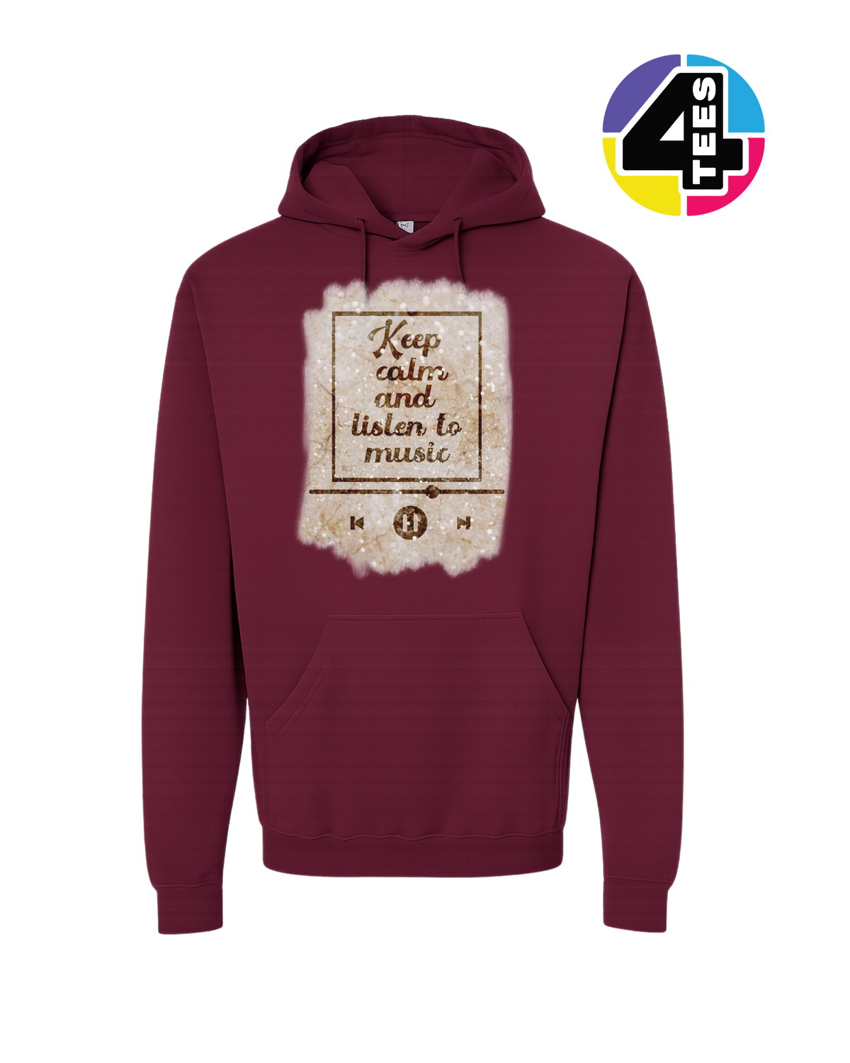 Keep Calm & Listen to Music Hoodie