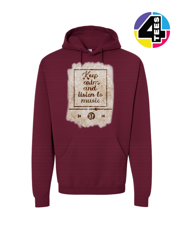 Keep Calm & Listen to Music Hoodie
