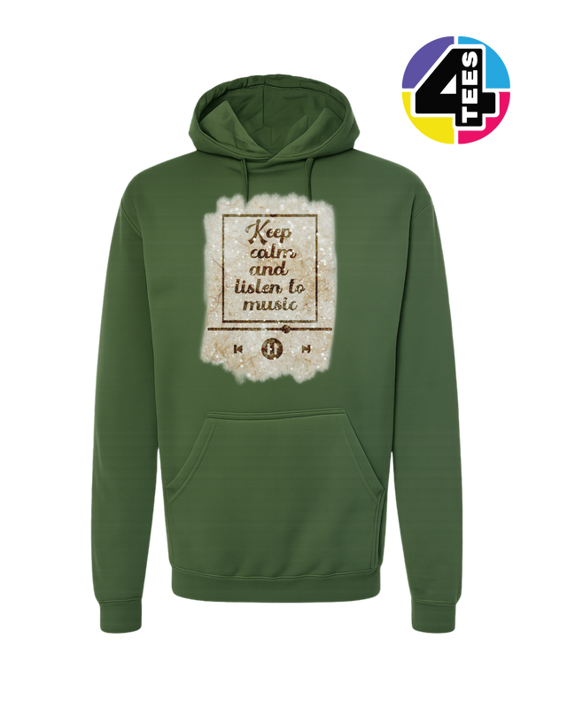 Keep Calm & Listen to Music Hoodie