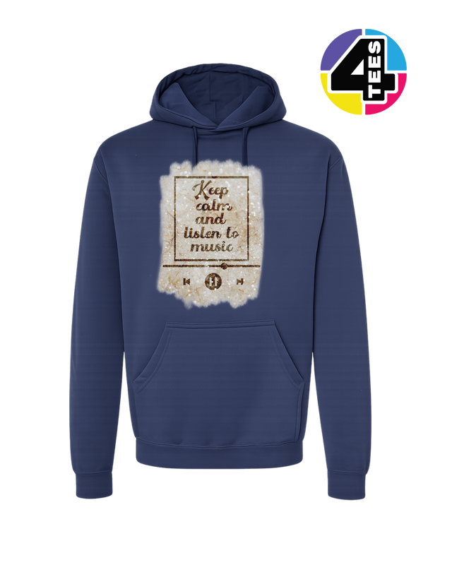 Keep Calm & Listen to Music Hoodie