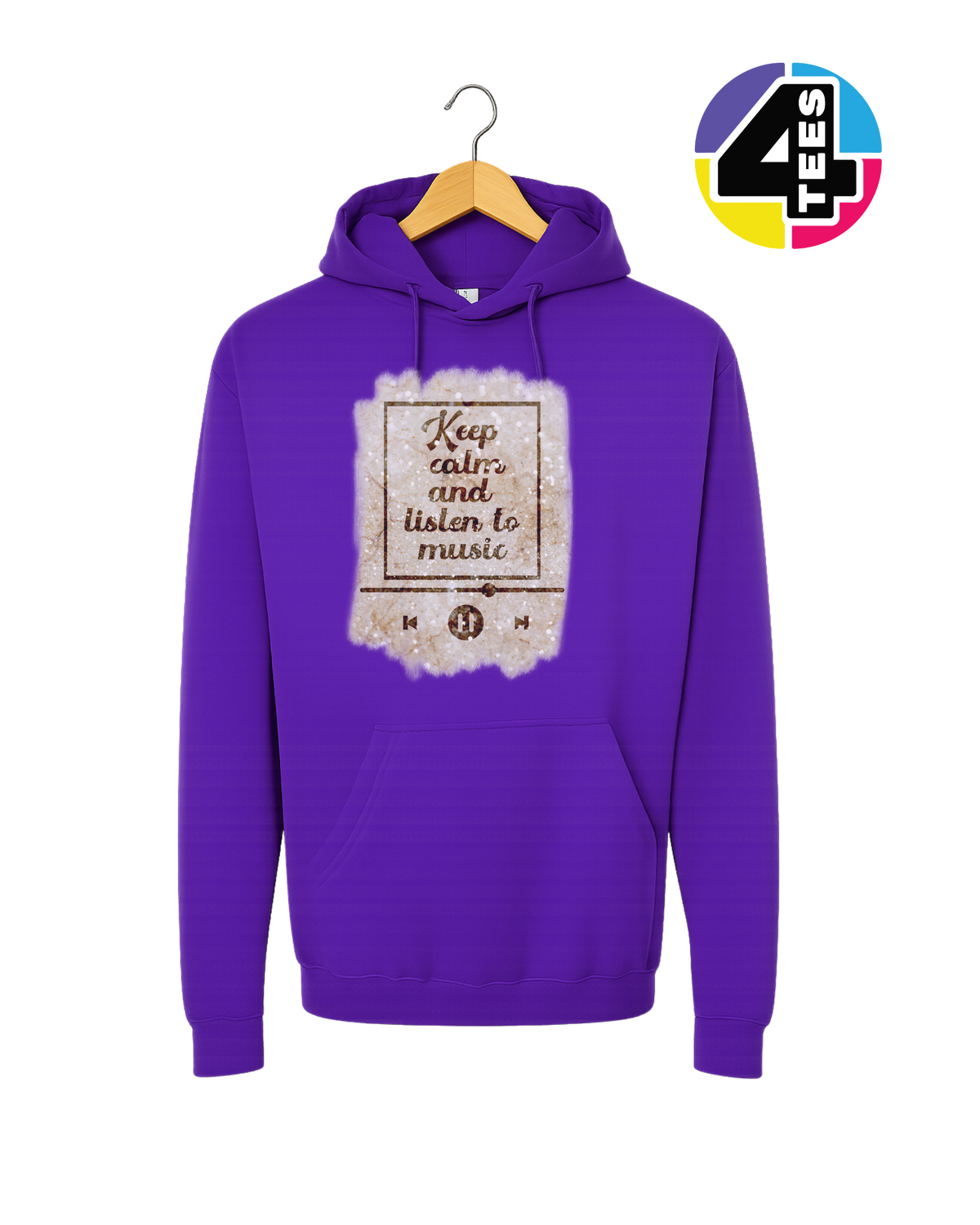 Keep Calm & Listen to Music Hoodie
