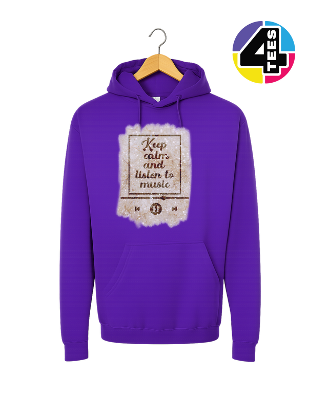 Keep Calm & Listen to Music Hoodie