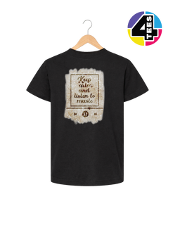 Keep Calm & Listen to Music Youth Tee