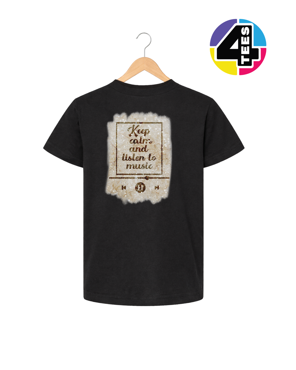 Keep Calm & Listen to Music Youth Tee