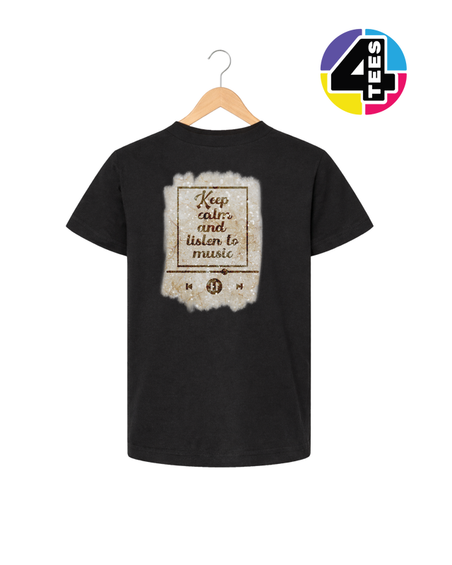 Keep Calm & Listen to Music Youth Tee