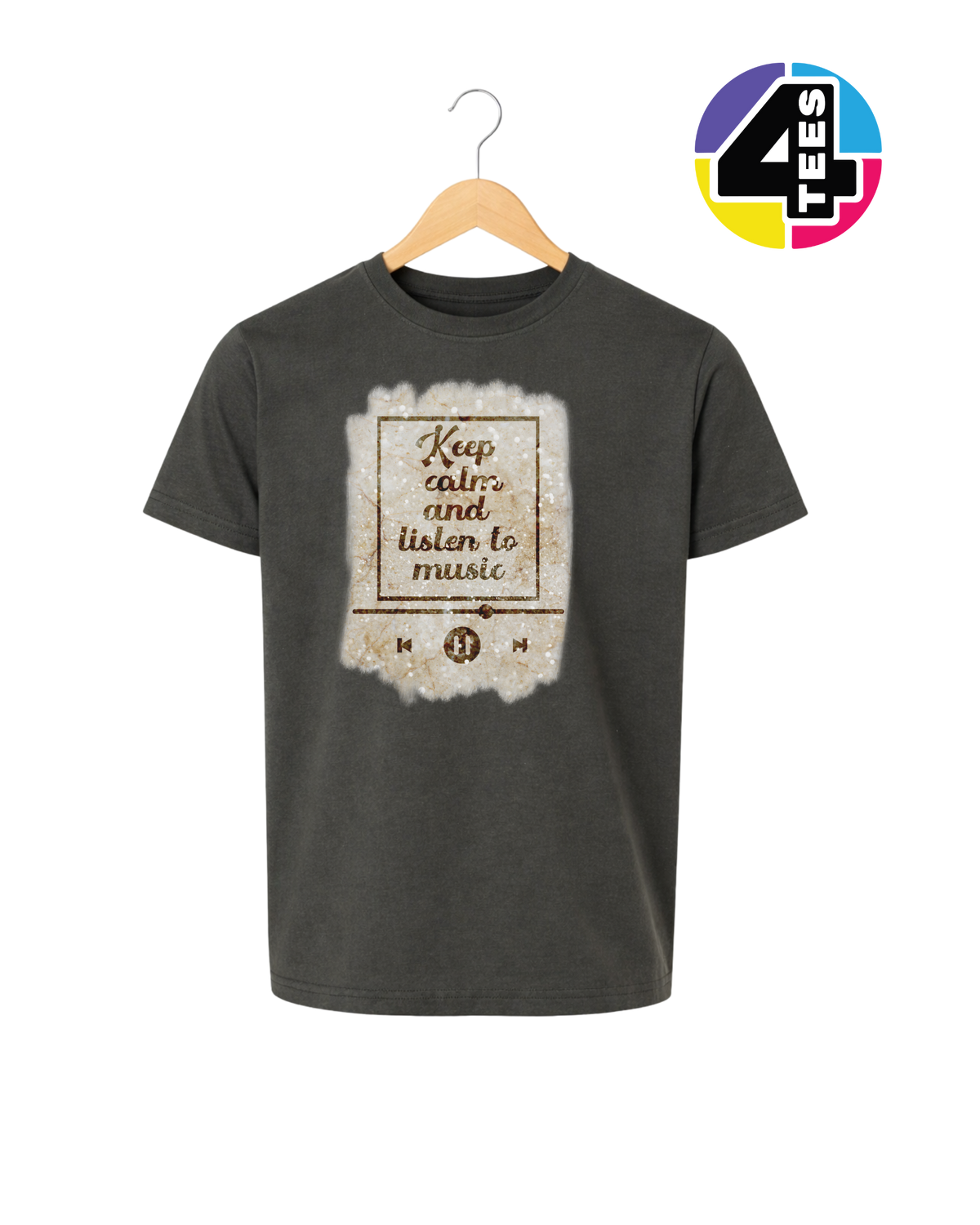 Keep Calm & Listen to Music Youth Tee
