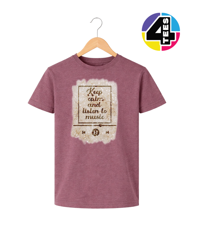 Keep Calm & Listen to Music Youth Tee