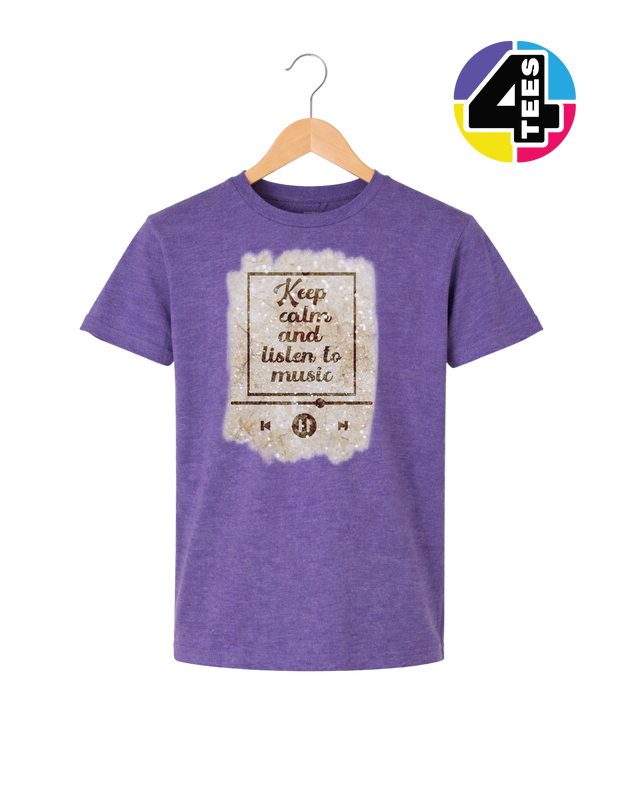 Keep Calm & Listen to Music Youth Tee