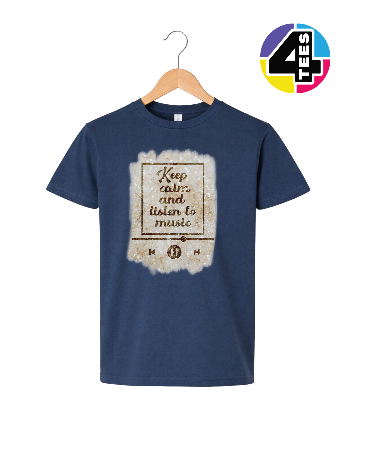 Keep Calm & Listen to Music Youth Tee