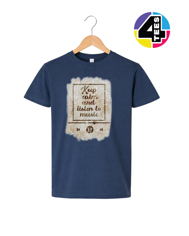 Keep Calm & Listen to Music Youth Tee