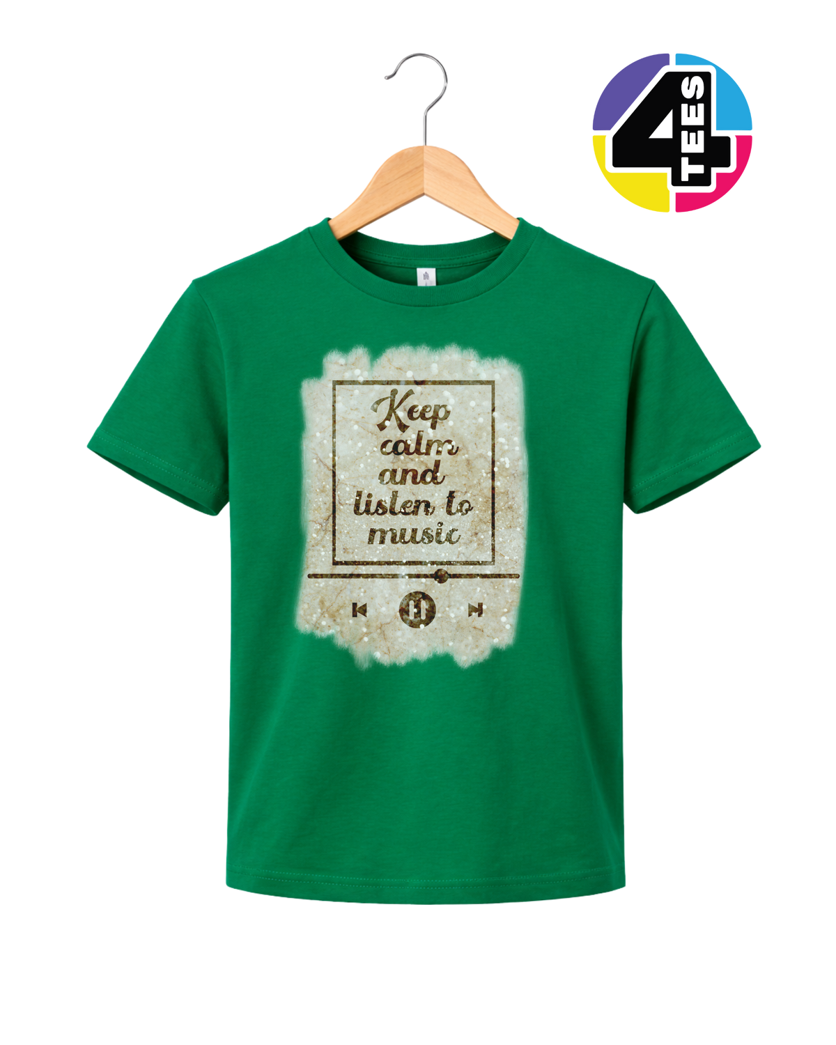 Keep Calm & Listen to Music Youth Tee