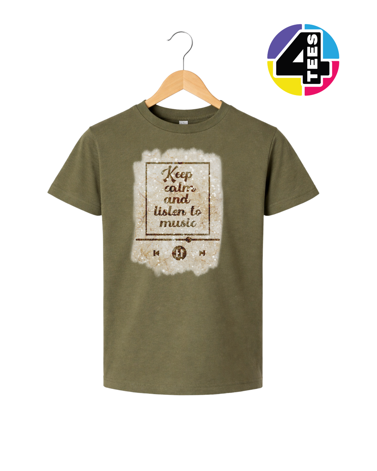 Keep Calm & Listen to Music Youth Tee