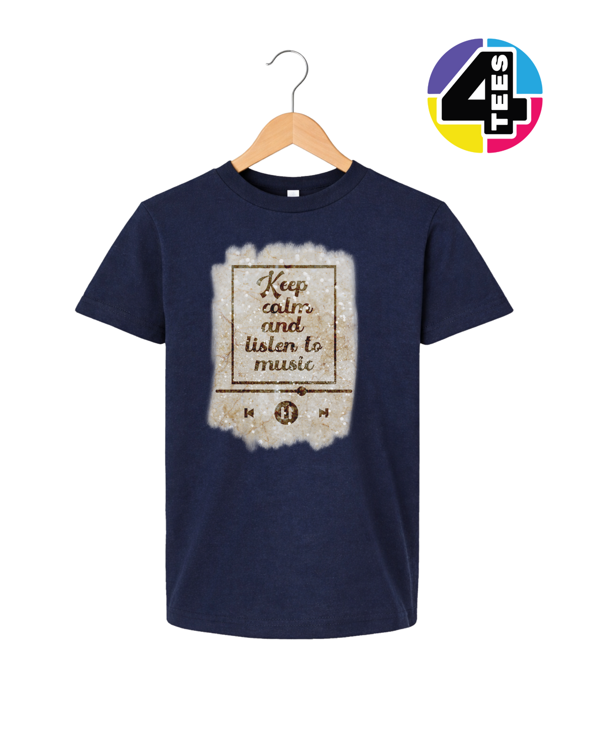 Keep Calm & Listen to Music Youth Tee