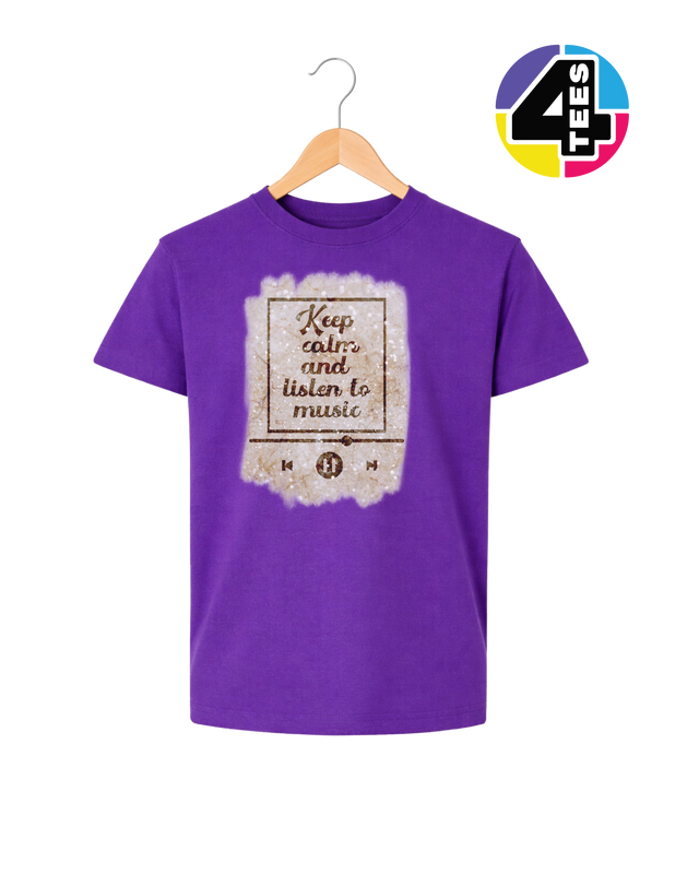 Keep Calm & Listen to Music Youth Tee