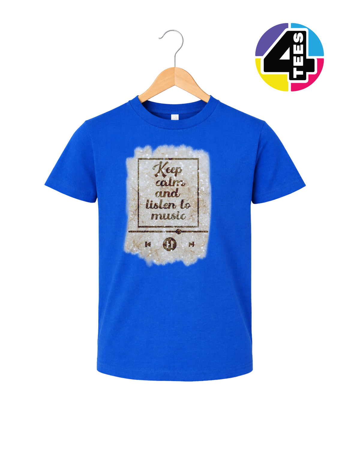 Keep Calm & Listen to Music Youth Tee
