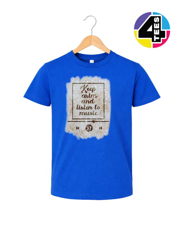 Keep Calm & Listen to Music Youth Tee