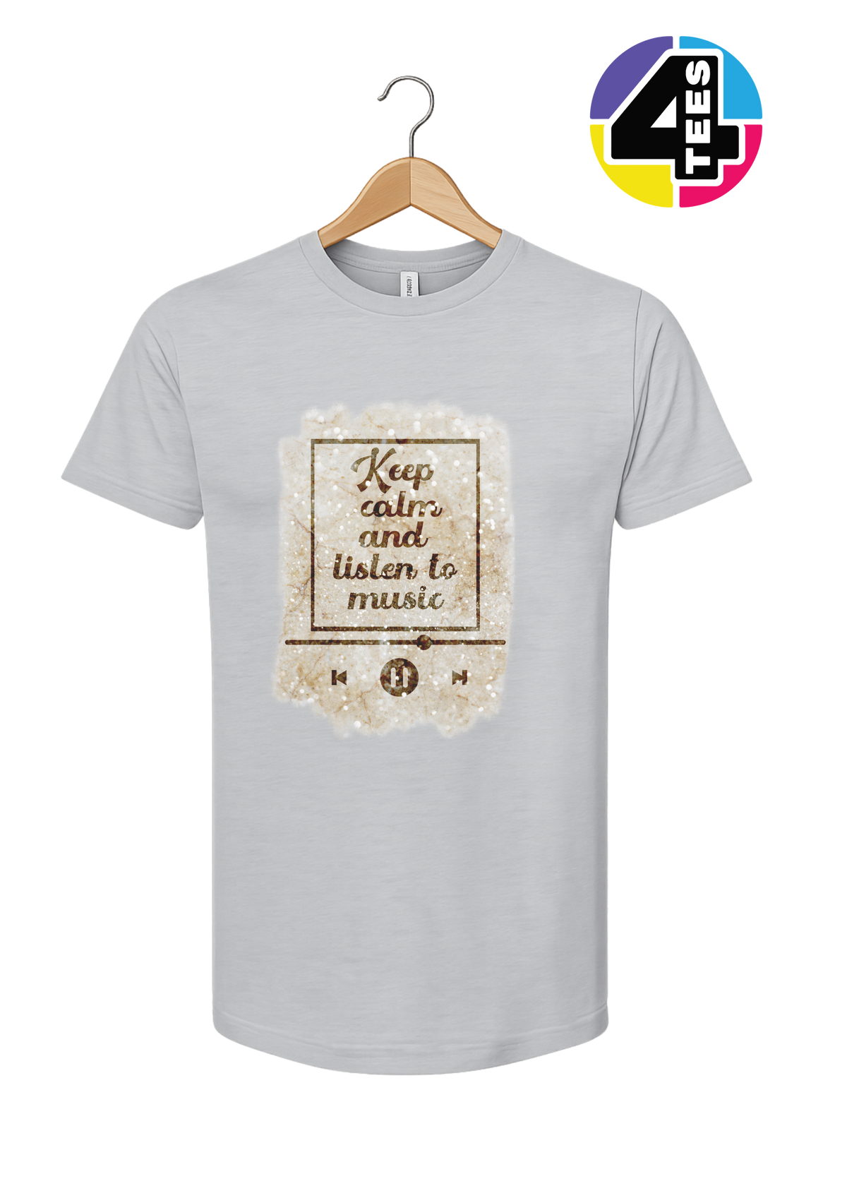 Keep Calm & Listen to Music Tee