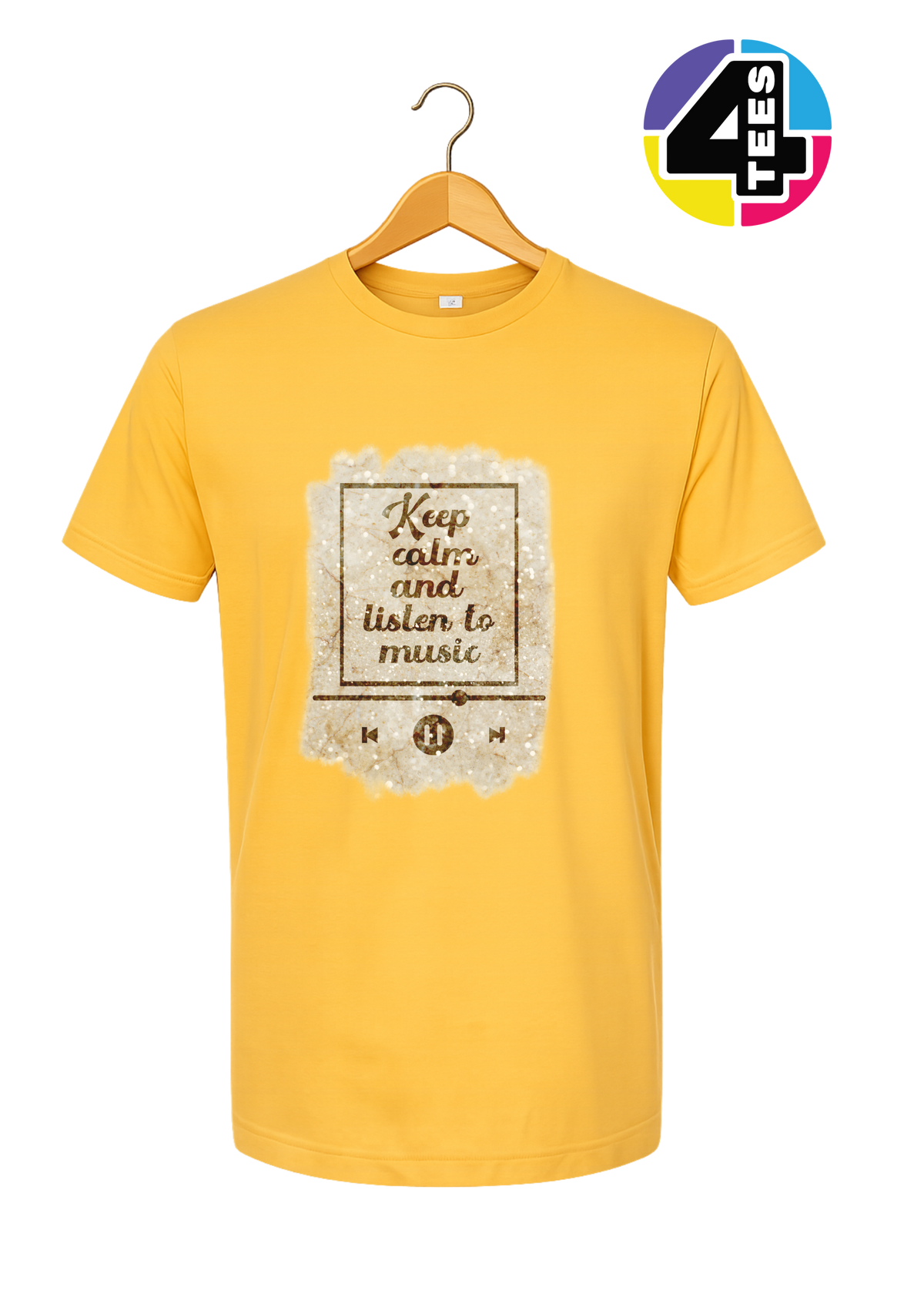Keep Calm & Listen to Music Tee