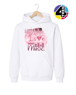 Live Love Music Youth Hoodie