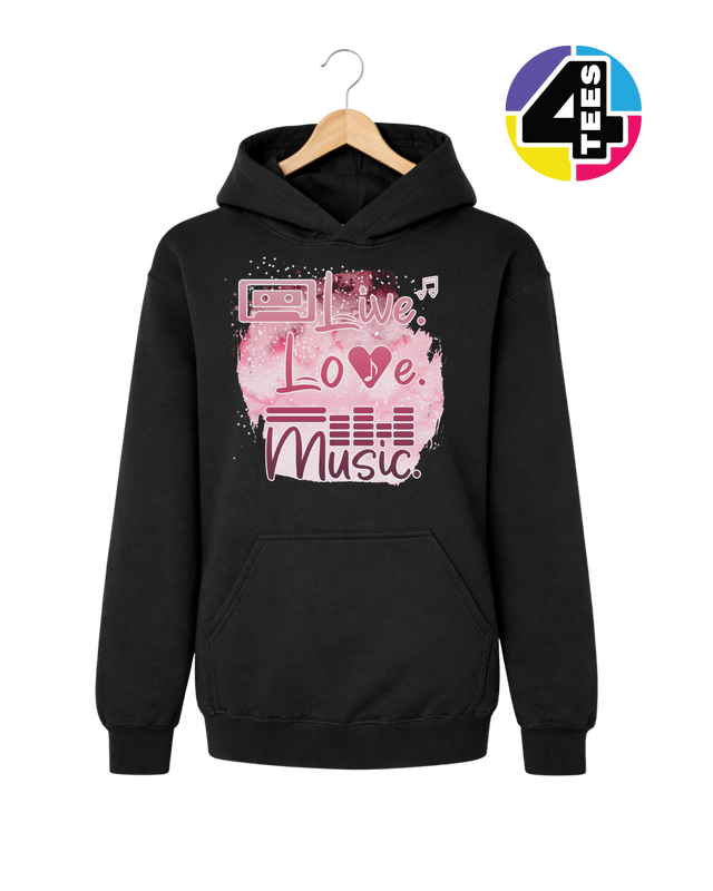 Live Love Music Youth Hoodie