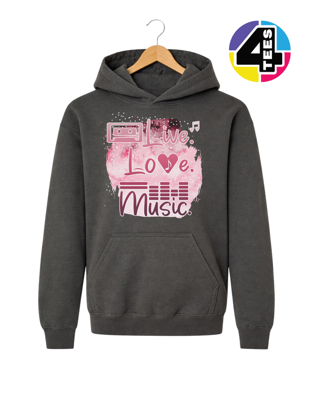 Live Love Music Youth Hoodie