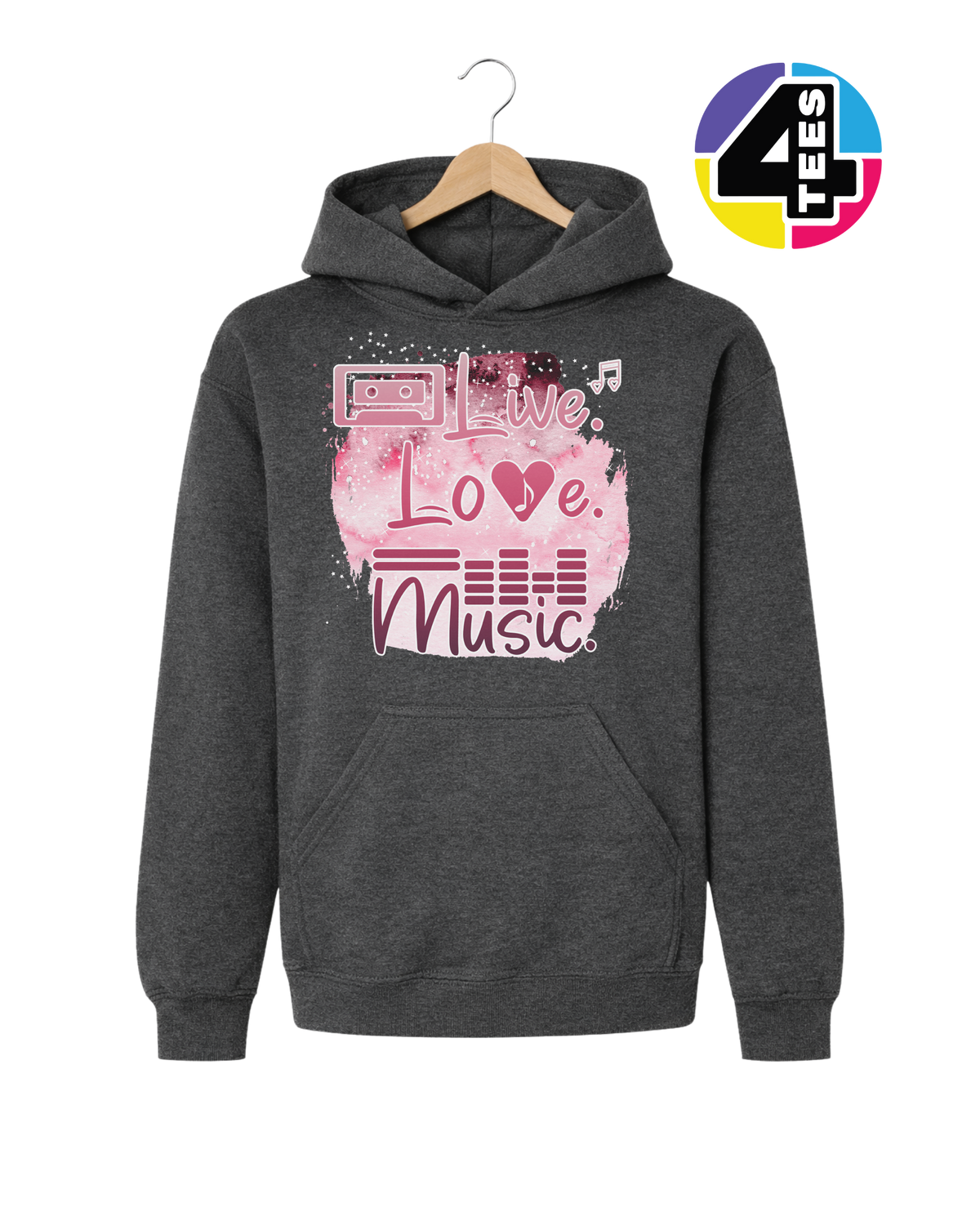 Live Love Music Youth Hoodie