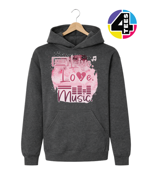 Live Love Music Youth Hoodie