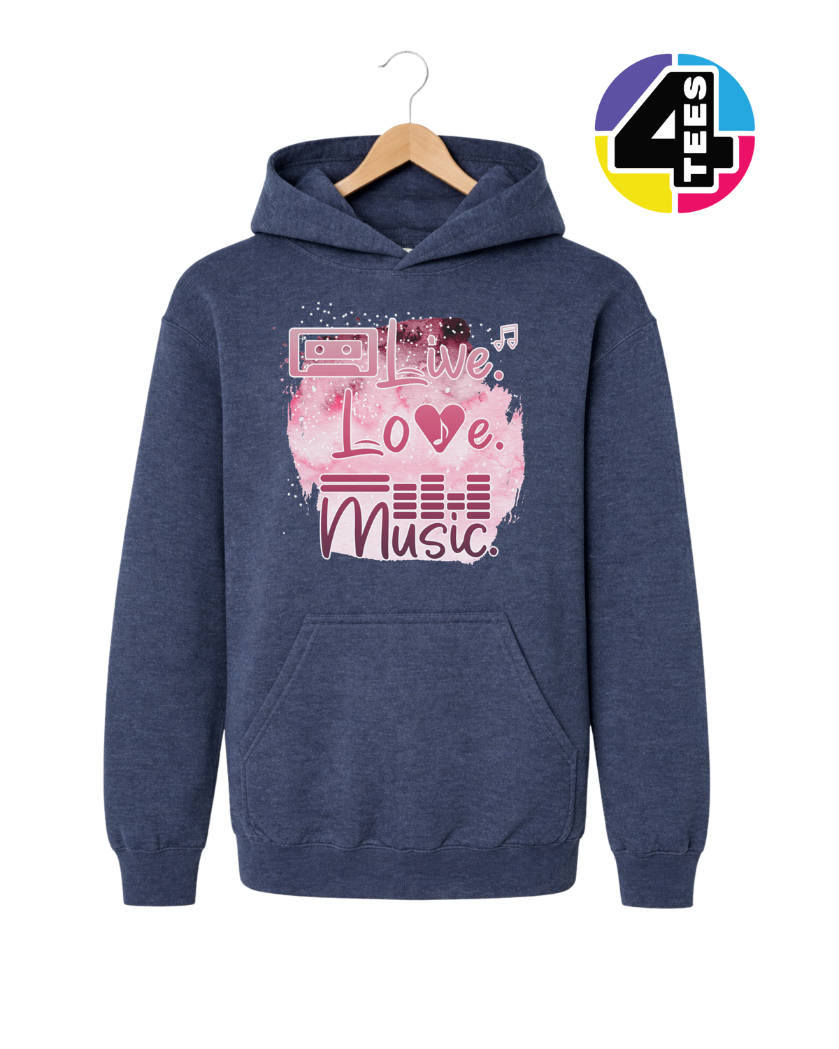 Live Love Music Youth Hoodie