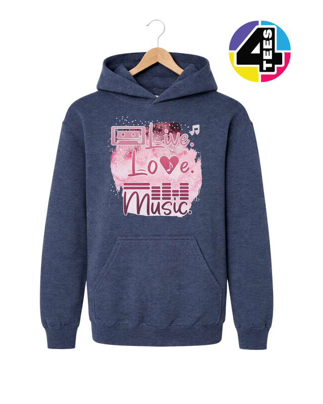 Live Love Music Youth Hoodie