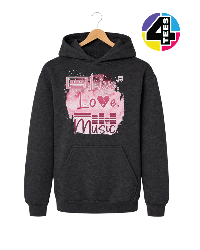 Live Love Music Youth Hoodie