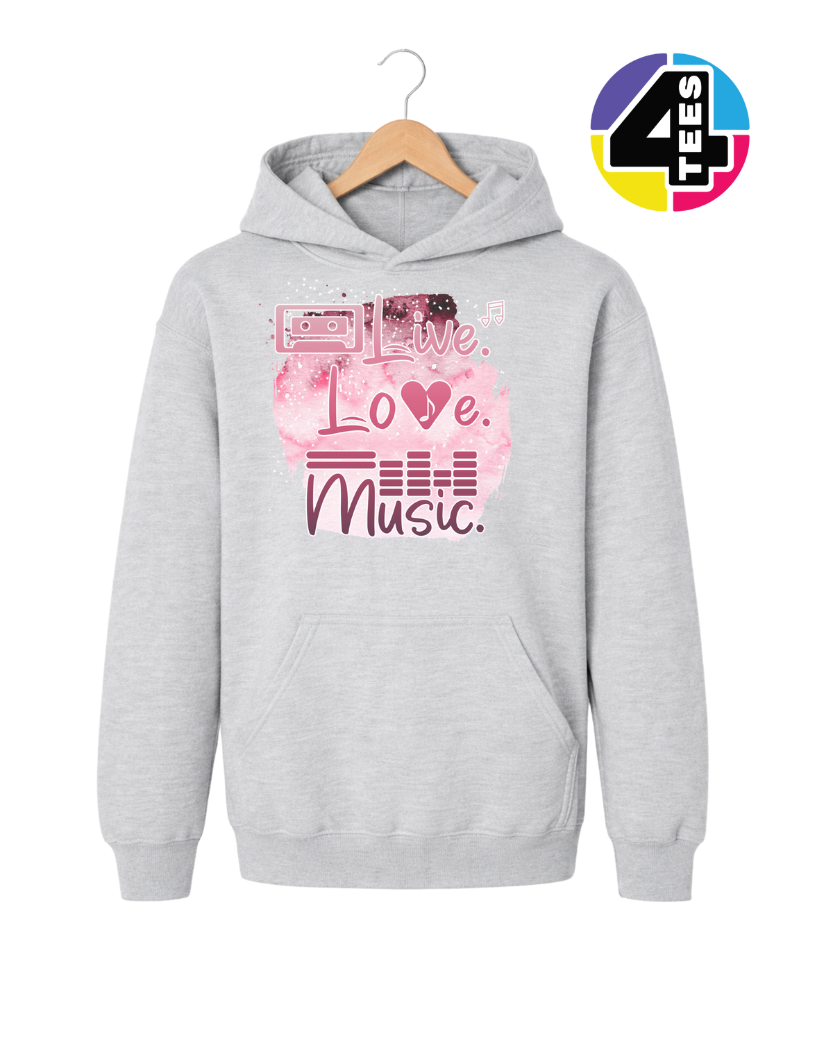 Live Love Music Youth Hoodie