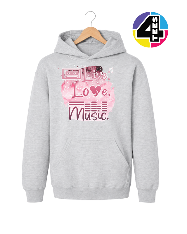 Live Love Music Youth Hoodie