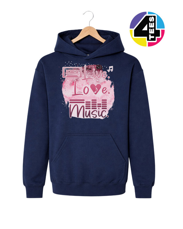 Live Love Music Youth Hoodie