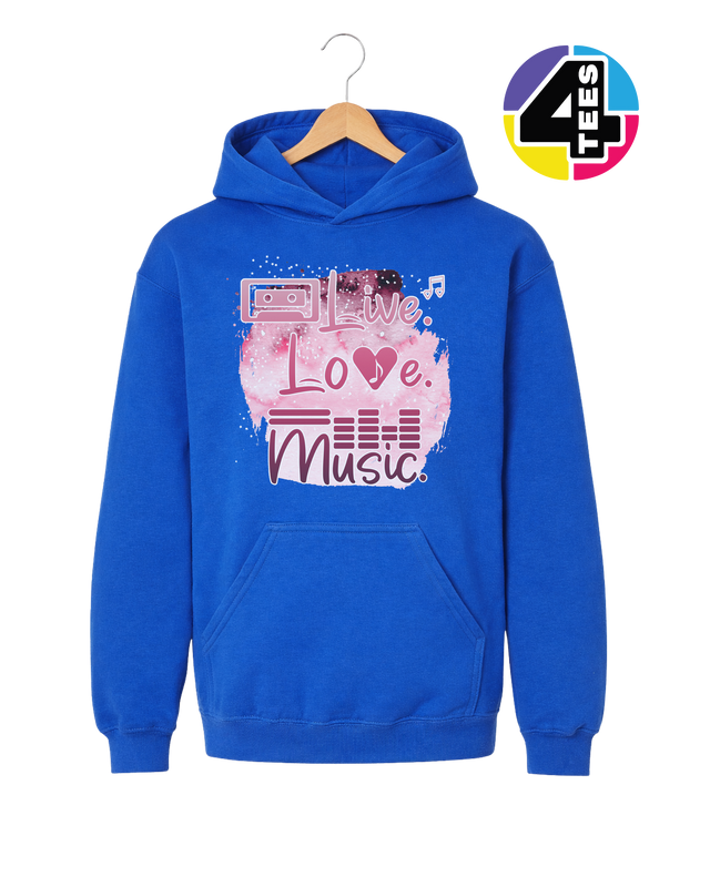 Live Love Music Youth Hoodie