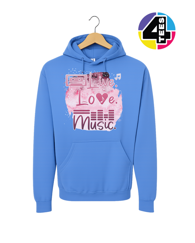 Live Love Music Hoodie