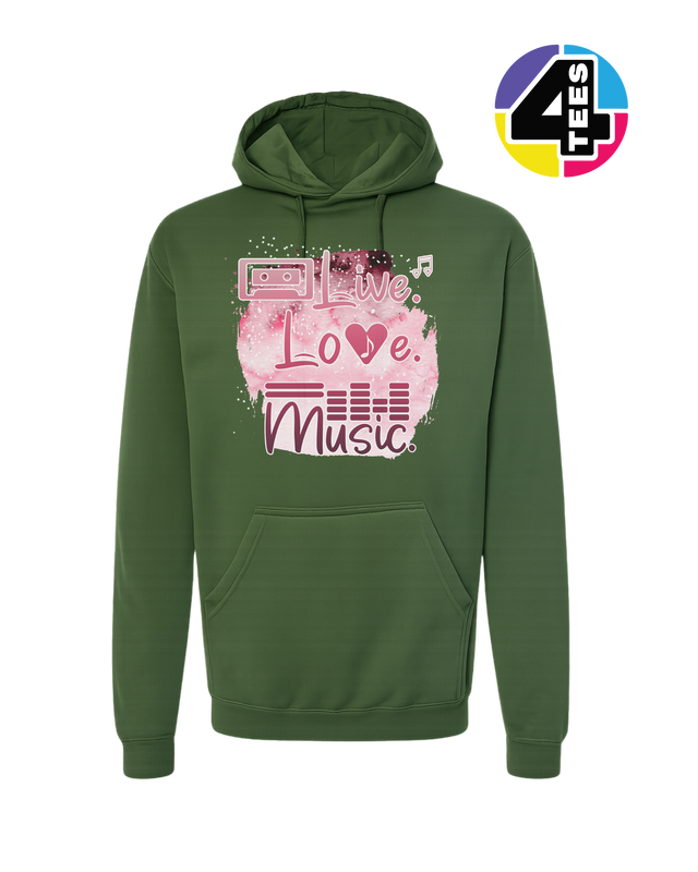 Live Love Music Hoodie