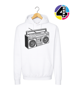 Retro Boombox Beats Hoodie
