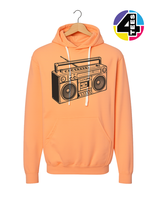 Retro Boombox Beats Hoodie
