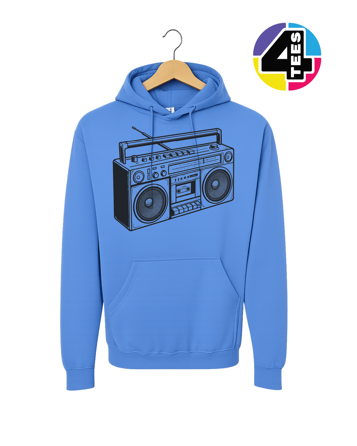 Retro Boombox Beats Hoodie