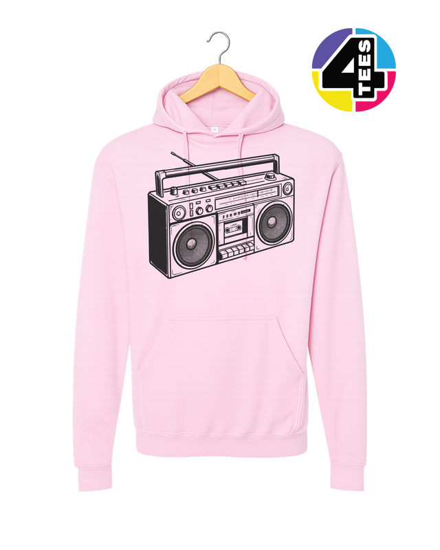 Retro Boombox Beats Hoodie