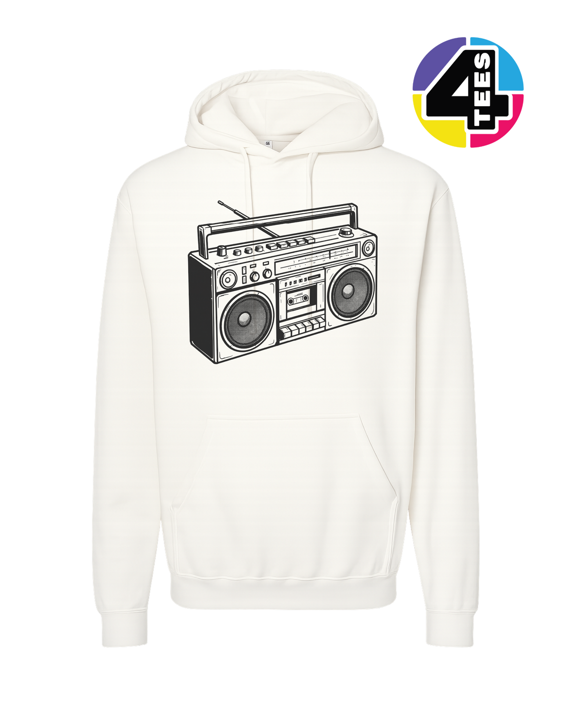 Retro Boombox Beats Hoodie