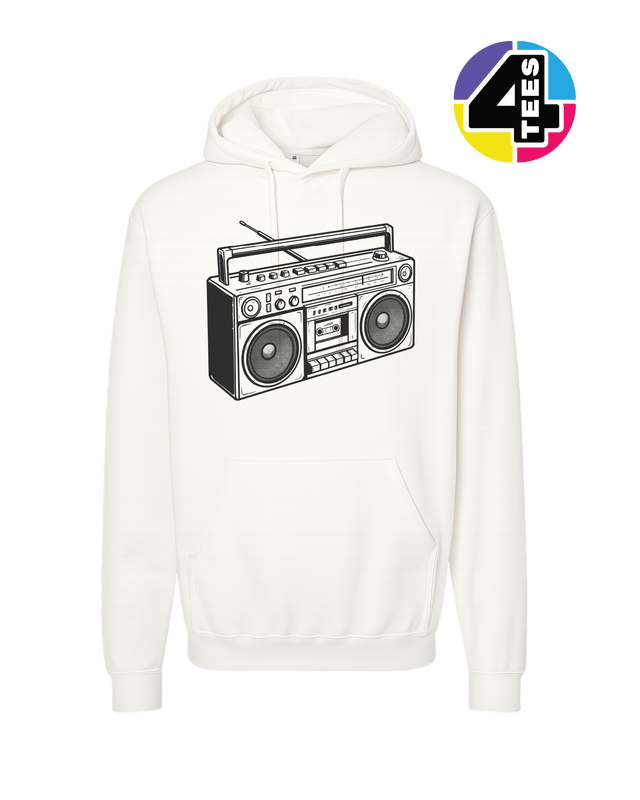 Retro Boombox Beats Hoodie