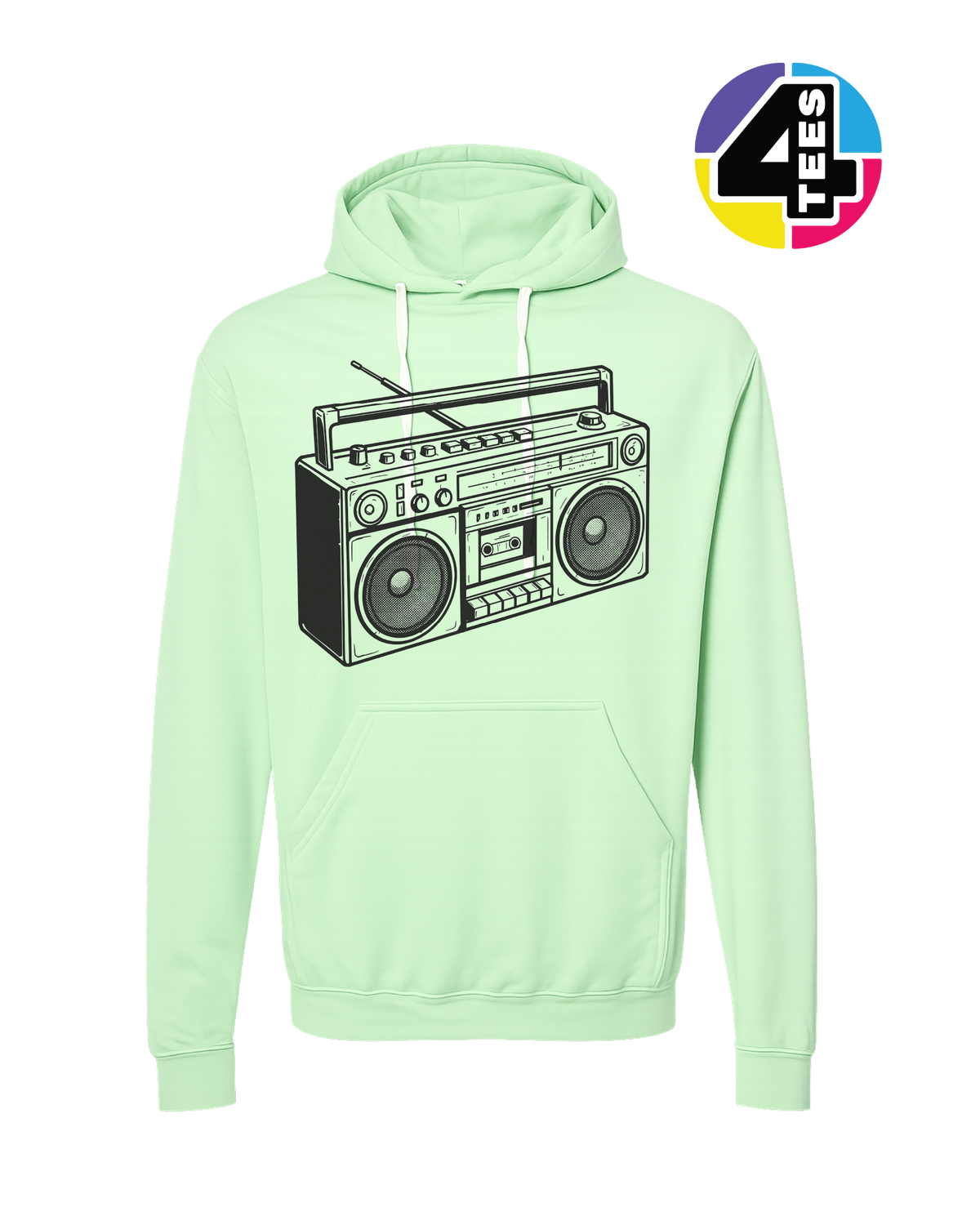 Retro Boombox Beats Hoodie