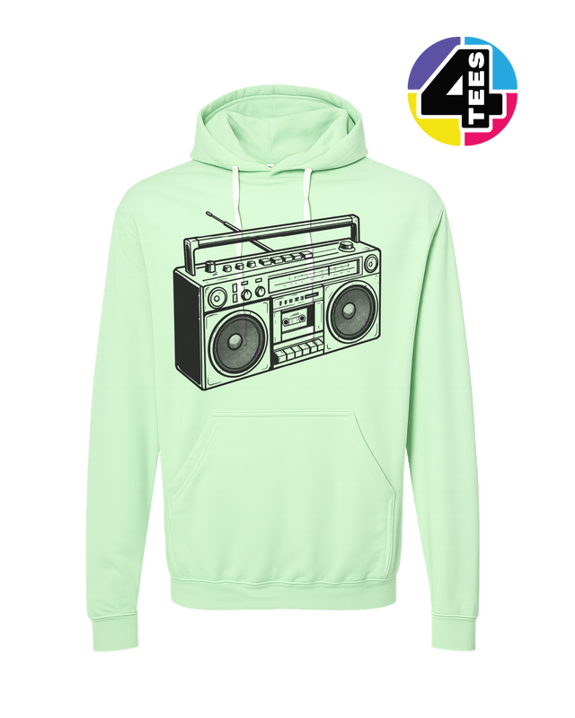 Retro Boombox Beats Hoodie