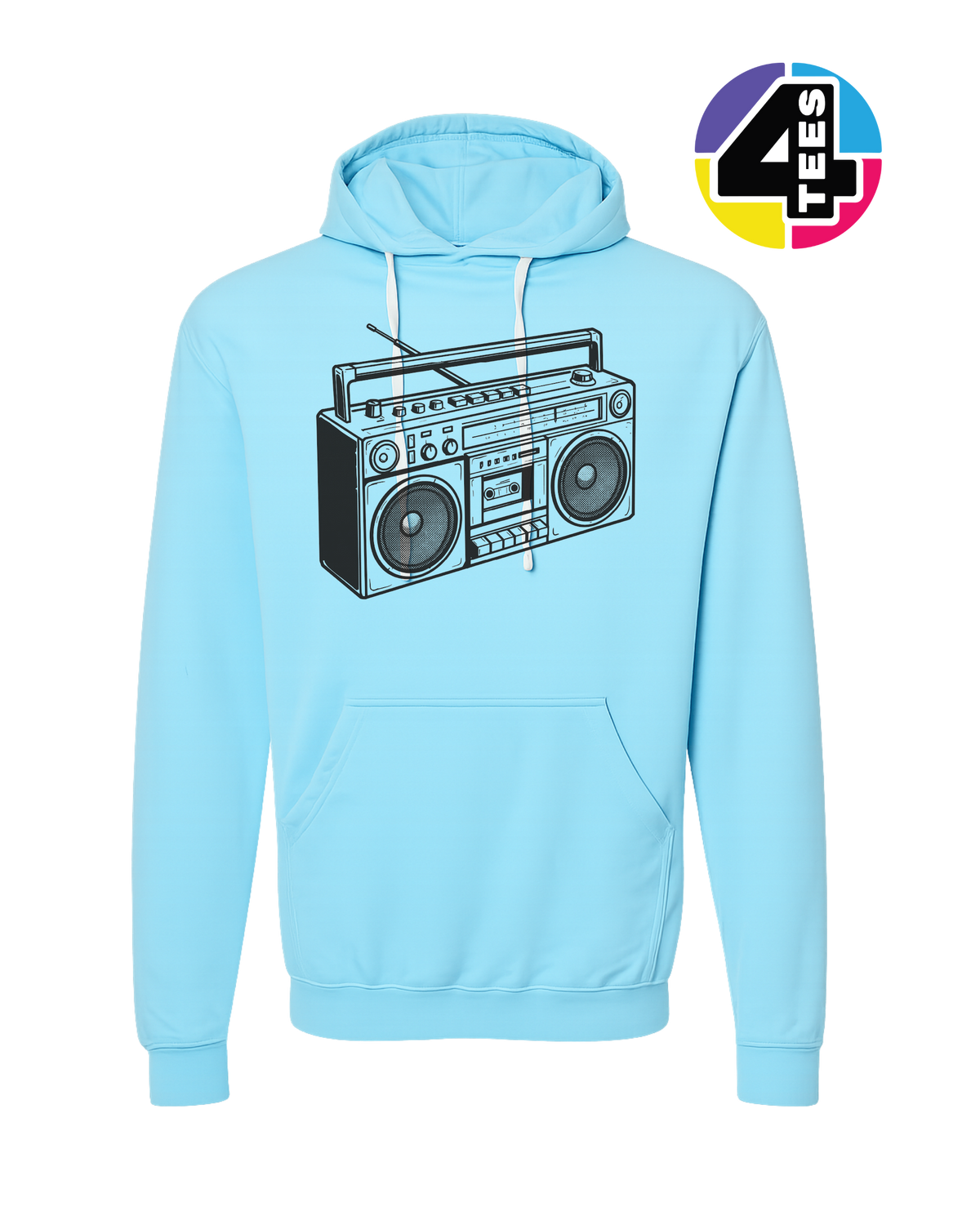 Retro Boombox Beats Hoodie