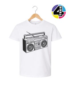 Retro Boombox Beats Youth Tee