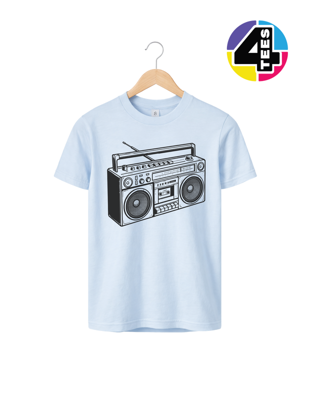 Retro Boombox Beats Youth Tee