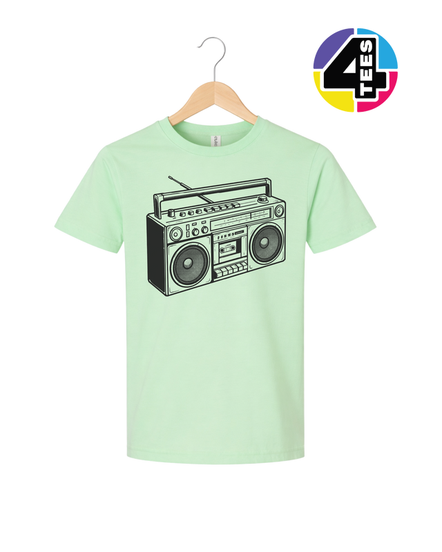 Retro Boombox Beats Youth Tee
