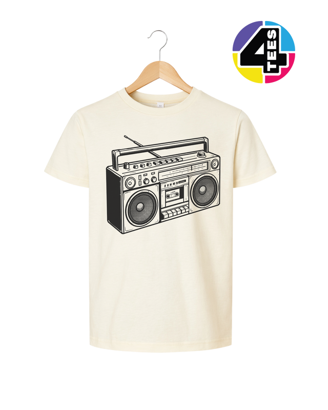 Retro Boombox Beats Youth Tee