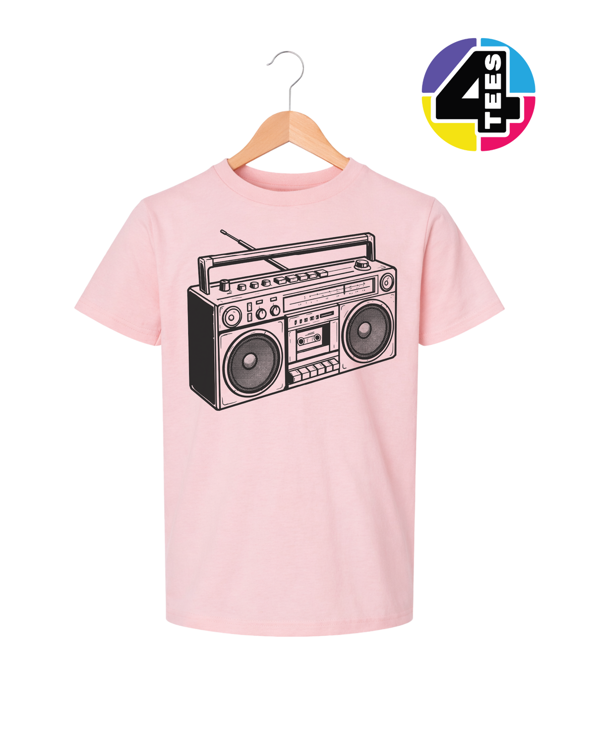 Retro Boombox Beats Youth Tee